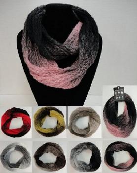 Knitted Infinity Scarf [Color Fade]